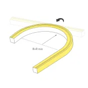 Гибкий неон   55W Белый теплый 042781 MOONLIGHT-TOP-U-A156-13x12mm 24V 2400K IP67