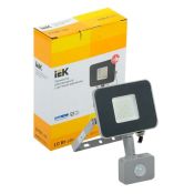 прожектор Белый  10W СДО 07-10Д LPDO702-10-K03 с датчиком движения IP54 220В серый