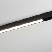 Магнитный трековый светильник 12W Белый дневной MAG-FLAT-25-L400 100deg  24V на магнитный шинопровод черный 032828