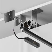 Шинопровод для монтажа TRX034-SCH-422B Exility в натяжной ПВХ потолок черный 2м