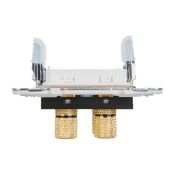 Розетка встраиваемая аудио IEK SKANDY SK-S40-K02 SK-A01Bl черный