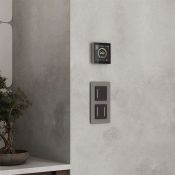 Терморегулятор WERKEL W1851104 сенсорный с Wi-Fi и LCD дисплеем для теплого пола дымчатый