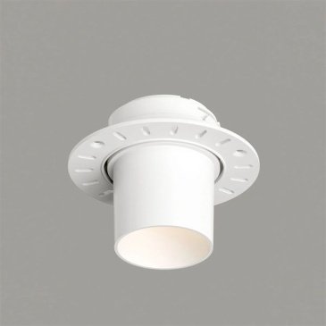 Встраиваемый светильник без лампы DENKIRS VIBI DK3057-WH GU5.3 круглый под шпаклевку белый