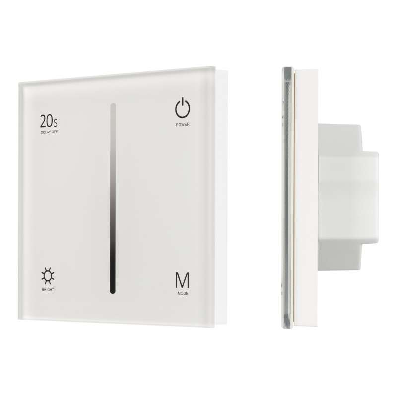 Панель встраиваемая Sens 034781 SMART-P6-DIM-G-IN White (12-24V, 4x3A, 1 зона, 2.4G)