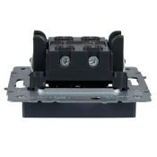 Выключатель встраиваемый одноклавишный перекрестный IEK BRITE BR-V13-0-10-K35 ВС10-1-3-БрМ маренго