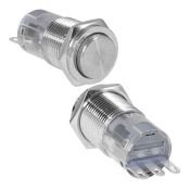 Кнопка M16 ON-(ON) LAS2GQPH-11/N антивандальная без подсветки, б/ф