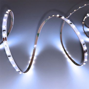 Светодиодная лента Белый 2216 24V  5.4W/m 120Led/метр R00-380 4мм