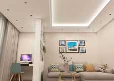 Встраиваемый светильник без лампы DENKIRS RODVIG DK3061-WH+BK GU10/GU5.3 белый/черный круглый