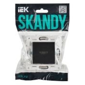 Розетка встраиваемая HDMI IEK SKANDY SK-H10-K02 SK-H01Bl черный