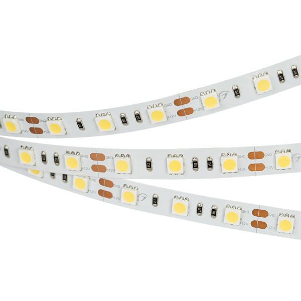 Светодиодная лента Белый 5060 12V 14.4W/m  60Led/метр 012339(B) RT 2-5000 6000K LUX