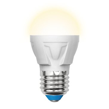светодиодная лампа шар  G45 Белый теплый  7W UL-00002420 LED-G45 7W/WW/E27/FR PLP01WH ЯРКАЯ