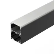 алюминиевый профиль SL-LINE-4050-3L-2000 ANOD BLACK 044670