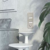 Выключатель встраиваемый двухклавишный  WERKEL W1220004 дымчатый