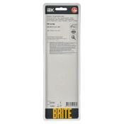 Рамка стеклянная 4 поста IEK BRITE BR-M42-G-41-K01 РУ-4-2-Бр белый RE