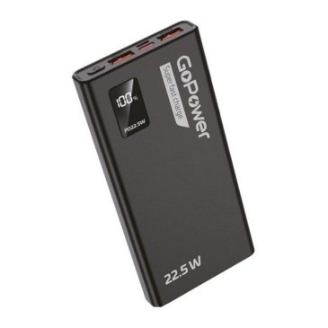 Внешний аккумулятор (Powerbank) GoPower PB03-20 20000mAh черный