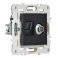 Розетка встраиваемая комбинированная IEK SKANDY SK-AK20-1-K02 SK-A14Bl TV+RJ45 кат.5E черный
