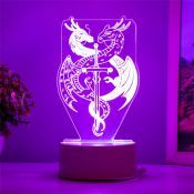 светильник-ночник RGB &quot;Два дракона&quot; LED от сети