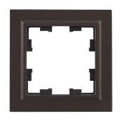 Рамка пластик 1 пост IEK BRITE BR-M12-K45 РУ-1-БрТБ бронза