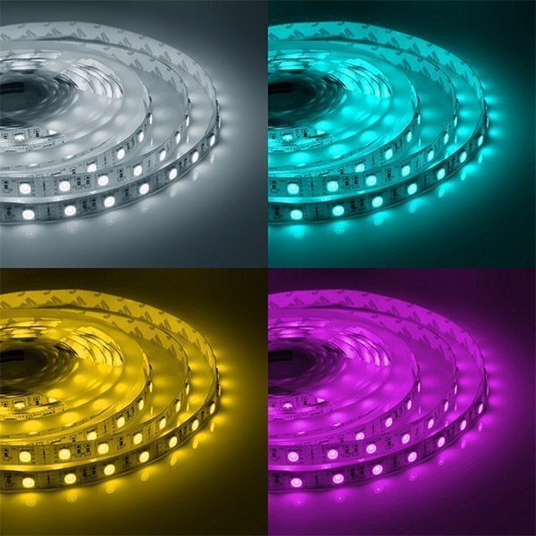 Светодиодная лента RGB 5050 12V  7.2W/m 30Led/метр LSE-159 Эконом IP20 Светодиодная лента RGB 5050 12V  7.2W/m 30Led/метр LSE-159 Эконом IP20