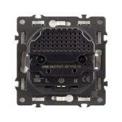 Штепсельная розетка встраиваемая Arlight SCT-NOBE-MUAA-SFPL-GD 16А 054290 с/з и USB тип A+A золото