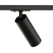 Трековый светильник однофазный  15W SOLID TUBE DK6202-BK под лампу GU10 IP20 на шинопровод черный