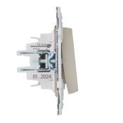 Выключатель встраиваемый одноклавишный IEK SKANDY SK-V10-0-10-K10 SK-V01B бежевый