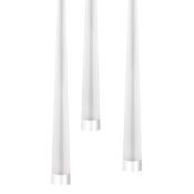Подвесной светильник без лампы Lightstar 807086 PUNTO 8х25W G9 конус хром/белый