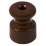 Изолятор фарфоровый коричневый МезонинЪ D18.5х24 для 2-3-х жильного кабеля  70025/04