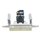 Розетка встраиваемая компьютерная IEK SKANDY SK-K10-1-K06 SK-K01G RJ45 кат.5E мятный