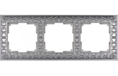 Рамка металлическая 3 поста WERKEL Antik WL07-Frame-03 / W0031522  матовый хром