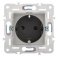 Штепсельная розетка встраиваемая IEK SKANDY 16А SK-R14-16-1-K50 SK-R06N с з/к и шторками безвинтовое крепление металл никель