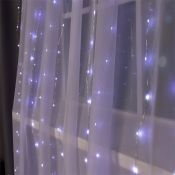гирлянда ЗАНАВЕС Белый серебристая нить, 2х3 м, 450 LED