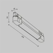Трековый светильник 10W Белый теплый TR196-3-10W2.7K-W Базис / Basis Trinity IP20 белый