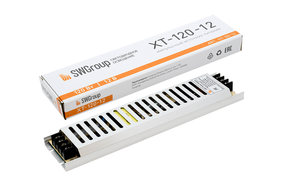 Блок питания (AC-DC) 12V  120W 00-00003059 XT-120-12 IP20  металл