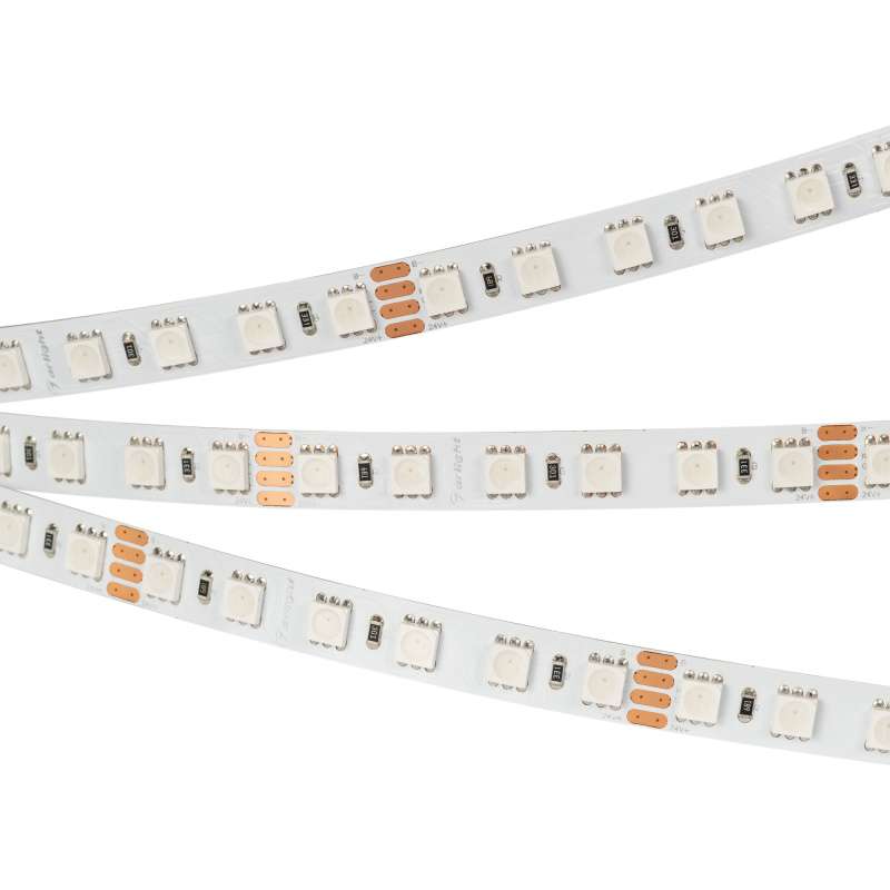 Светодиодная лента RGB 5060 24V 21W/m 84Led/метр 021475(2)  RT-B84  3X  LUX