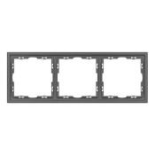 Рамка пластик 3 поста Arlight FRM-NOBE-SFPL-3-GR 054222 серый