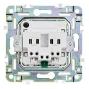 Штепсельная розетка встраиваемая IEK SKANDY 16А SK-R14-16-1-K03 SK-R06Gr с з/к и шторками безвинтовое крепление серый