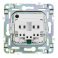 Штепсельная розетка встраиваемая IEK SKANDY 16А SK-R14-16-1-K03 SK-R06Gr с з/к и шторками безвинтовое крепление серый