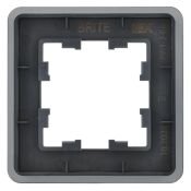 Рамка стеклянная 1 пост IEK BRITE BR-M12-G-41-K53 РУ-1-2-Бр графит RE