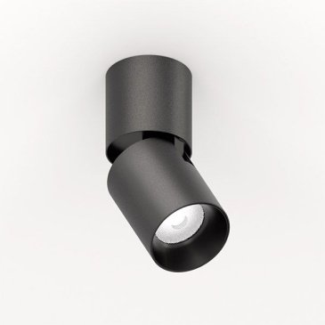 Накладной светильник   7W Белый теплый DISCO-SM 84х62 цилиндр поворотный черный TRIAC