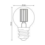 светодиодная лампа шар  G45 Белый дневной  4W UL-00011941 LED-G45-4W-4000K-E27-CL GLY01TR Яркая A++