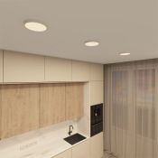 Накладной светильник  18W Белый -MIX DENKIRS THIN DK6520-WH 230V круглый белый