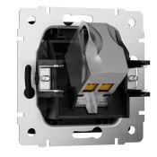 Розетка встраиваемая компьютерная  одиночная WERKEL Ethernet  RJ-45 W5120108 черный матовый
