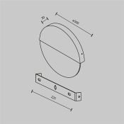 Накладной светильник-бра   6W Белый теплый Юпитер / Jupiter MOD320WL-L6BS3K1 белый