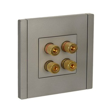 Розетка встраиваемая аудио IEK FORTE&PIANO FP539 сталь FP-S40-K46