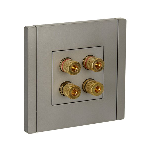 Розетка встраиваемая аудио IEK FORTE&PIANO FP539 сталь FP-S40-K46
