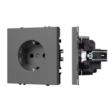 Штепсельная розетка встраиваемая Arlight SCT-NOBE-MEU1-SFPL-GR 054279 серый