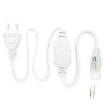 Шнур питания 03-57 для одноцветного светодиодного неона МИНИ (8*16.5мм) 220В, IP65, 800 мм.