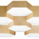 Люстра накладная Lightstar светодиодная  80W Белый теплый FAVO 750161 фигурная золото