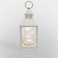 фигурка  светодиодная Декоративный фонарь со свечкой Белый теплый, 513-052, 1 Led, 3хААА, белый корпус,  IP20